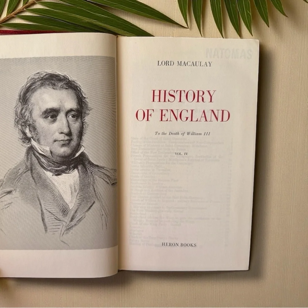 The History of England | Vol. II & IV | 1967 | Red Faux Leather Set